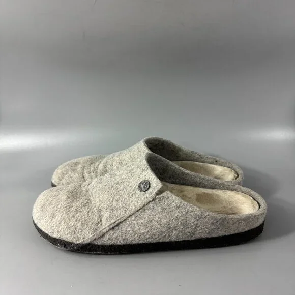 Birkenstock Zermatt Shearling Wool Felt, Light Gray, Size 39 - Picture 7 of 15